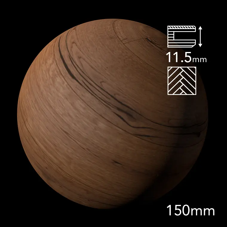 PLANET Prkno BRUNO Dub Rustic 150